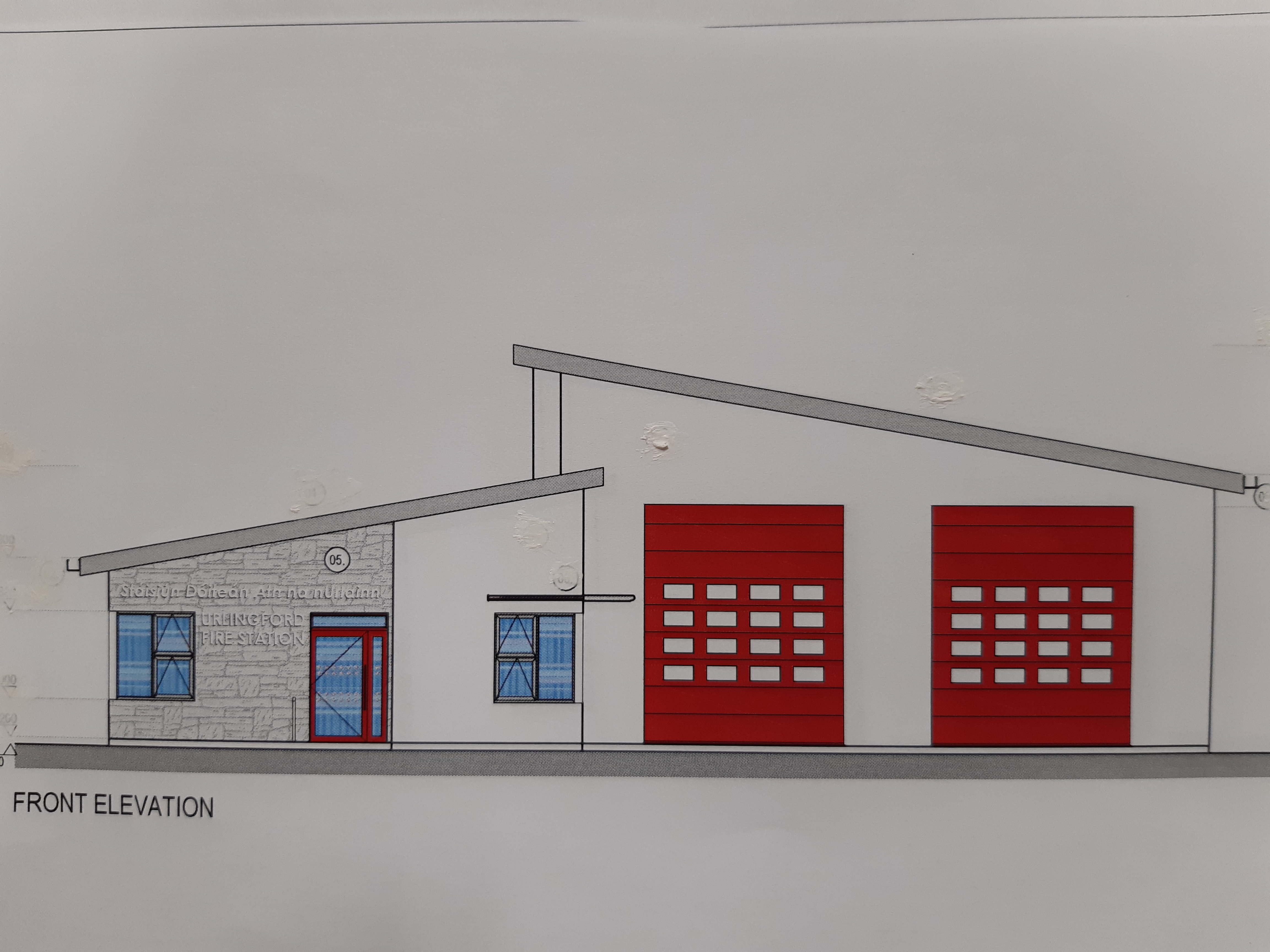 Drawing Urlingford Fire Station